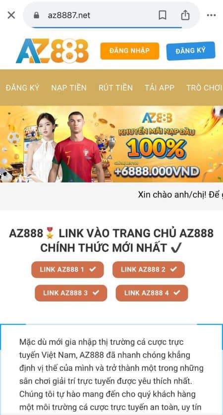 Truy cập vào trang web AZ888 theo đường link chính thức Truy cập vào trang web AZ888 theo đường link chính thức